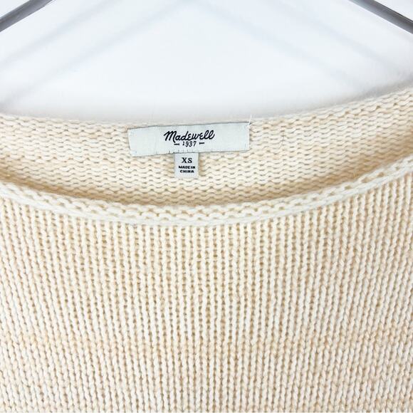 Madewell Threadmix Mohair Blend Boatneck Sweater XS - Picture 5 of 6